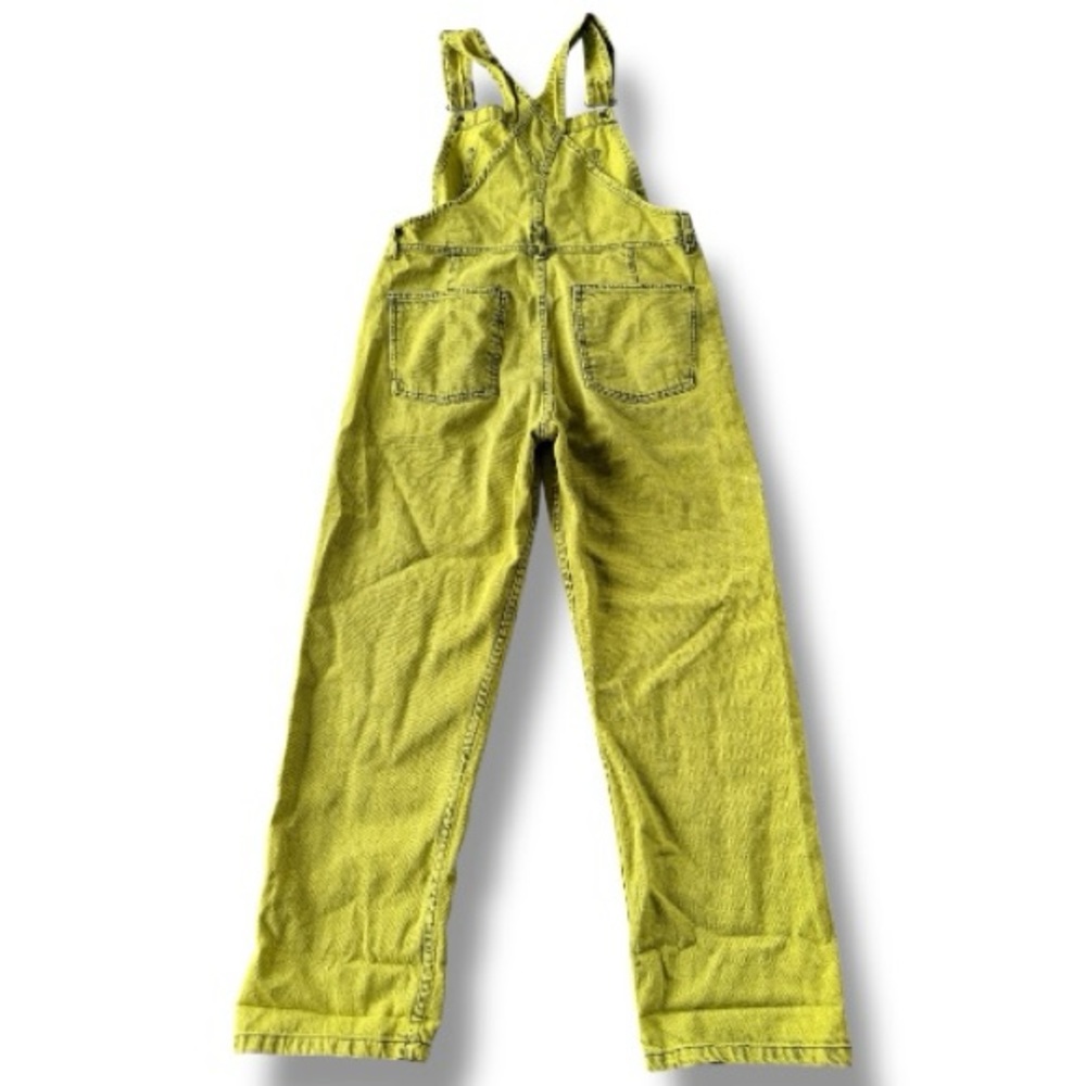 Free People Ziggy Straight Leg Denim
Overalls in Acid Yellow Size Small - Picture 5 of 9